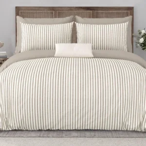 Classic Bold Stripes 300 TC King Size Cotton Bedsheet