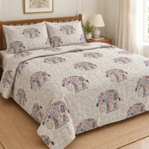 Elephant Paisley Reversible Double Dohar